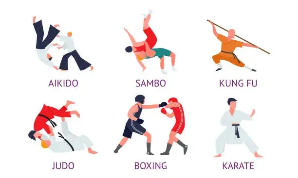różne sztuki walki infografika podział