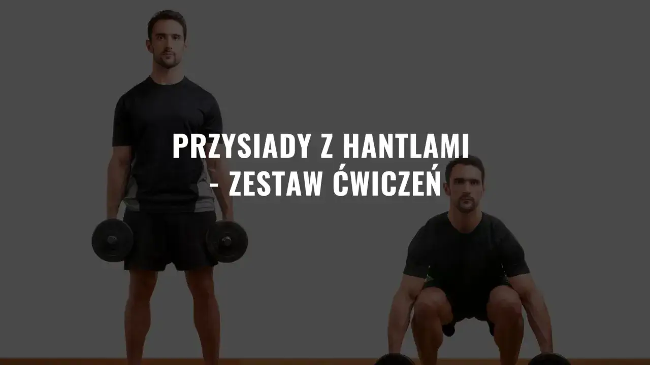 trening FBW początkujący przysiad hantle
